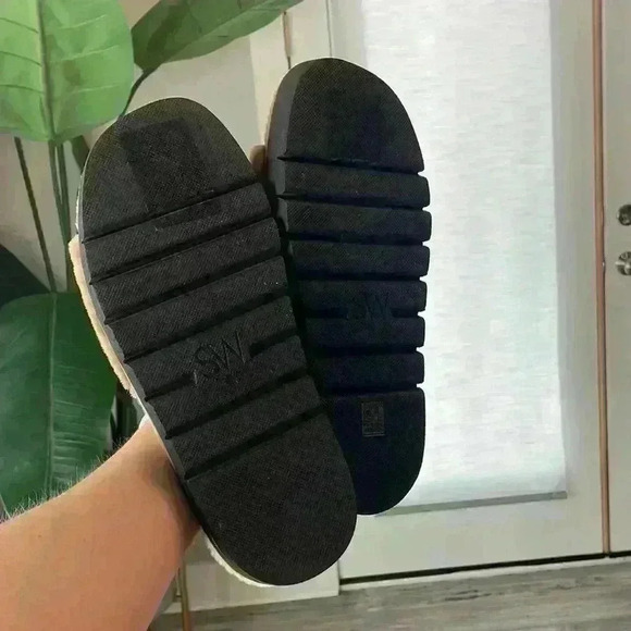 Stuart Weitzman Tan Fuzzy Flats - Picture 9 of 12